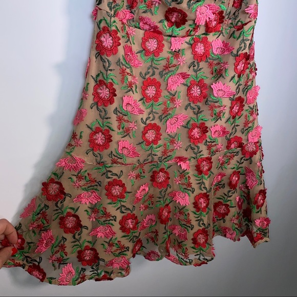 For Love & Lemons Amelia Floral Strapless Mini Dress - Picture 10 of 13